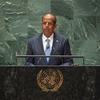 وزير خارجية جيبوتي، محمود علي يوسف يلقي كلمة بلاده أمام المناقشة العامة للجمعية العامة للأمم المتحدة في دورتها الثامنة والسبعين.