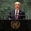 نبيل عمار وزير خارجية تونس يلقي كلمة بلاده أمام المناقشة العامة للجمعية العامة للأمم المتحدة في دورتها الثامنة والسبعين.