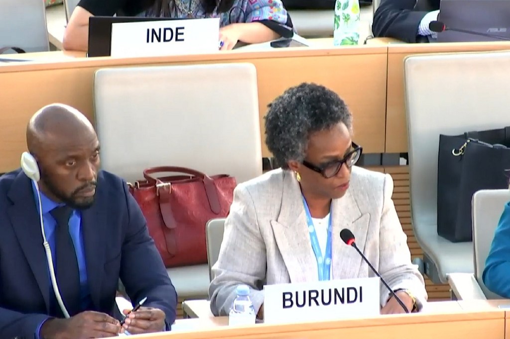 Balozi Elisa Nkerabirori, Mwakilishi wa Kudumu wa Burundi kwenye Ofisi za Umoja wa Mataifa jijini Geneva, Uswisi.