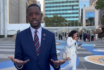 Paul Siniga, mwakilishi wa vijana kwenye Malengo ya Maendeleo Endelevu kutoka Tanzania.