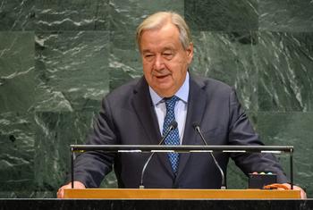 Secretary-General António Guterres addresses the opening of the general debate of the UN General Assembly’s 80th session.