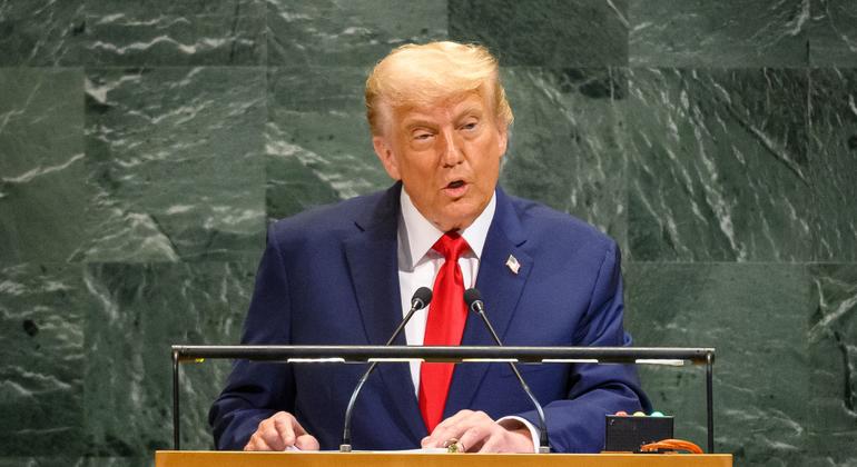 Rais Donald Trump wa Marekani akihutubia Mjadala Mkuu wa UNGA80 New York, Marekani, 23 Septemba 2025 Rais Donald Trump wa Marekani akihutubia Mjadala Mkuu wa UNGA80 New York, Marekani, 23 Septemba 2025