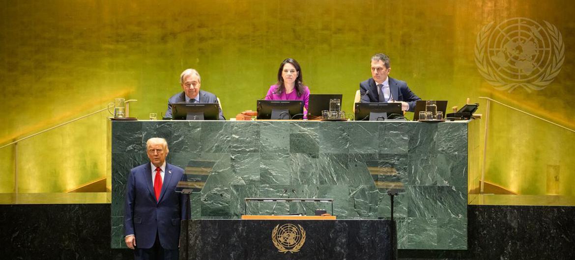 El presidente de los Estados Unidos de América se dirige al 80.º período de sesiones de la Asamblea General.