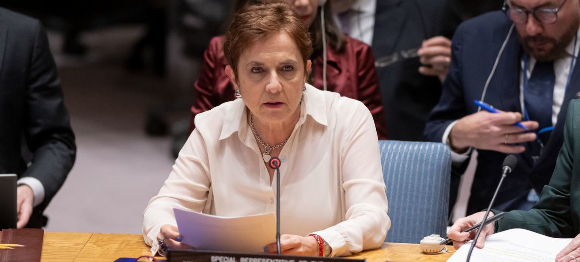 Maria Isabel Salvador, Représentante spéciale du Secrétaire général pour Haïti informe le Conseil de sécurité de la situation dans le pays.