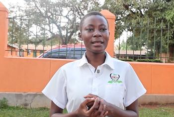 Coletha Magreth binti mkimbizi kutoka DRC ambaye anaishi katika makazi ya Wakimbizi Hoima nchini Uganda.