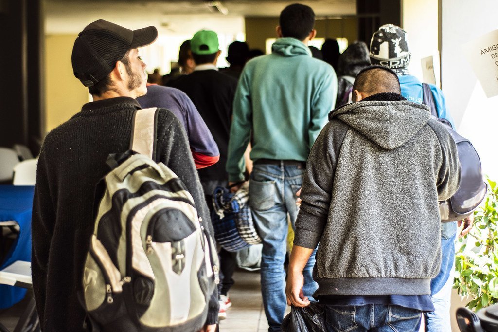 Migrantes centroamericanos en México.