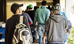 Migrantes centroamericanos en México.