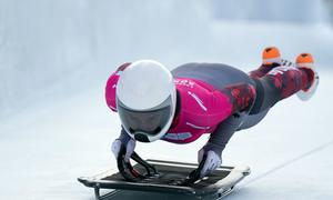 Athlete prepares for the Winter Olympics.