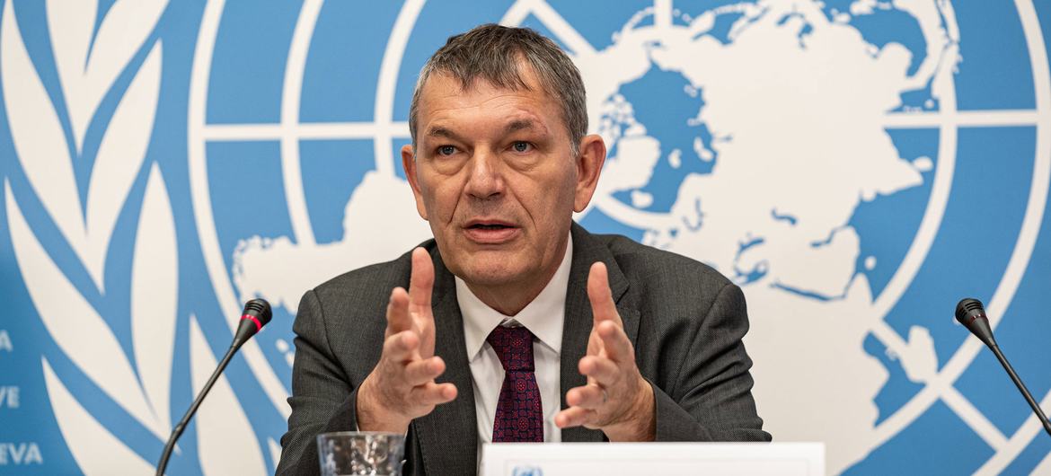 File photo of Philippe Lazzarini, Commissioner-General of the UN Relief and Works Agency for Palestine Refugees in the Near East (UNRWA).