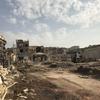 شام کے شہر الیپو میں تباہ حال عمارتیں جہاں مبینہ طور پر کیمیائی ہتھیار استعمال کیے گئے۔