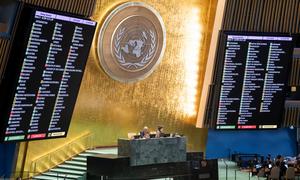 The UN General Assembly votes on a resolution on Ukraine. 