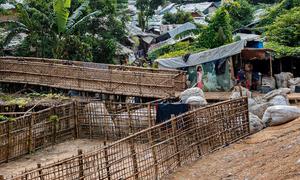 The Kutupalong refugee settlement in Cox’s Bazar where the majority of Rohingya refugees in Bangladesh live.