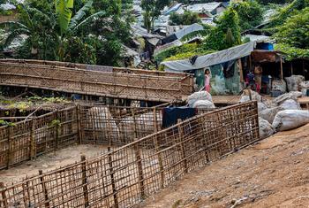 The Kutupalong refugee settlement in Cox’s Bazar where the majority of Rohingya refugees in Bangladesh live.