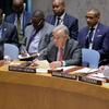 الأمين العام للأمم المتحدة متحدثا في جلسة لمجلس الأمن حول تعددية الأطراف.