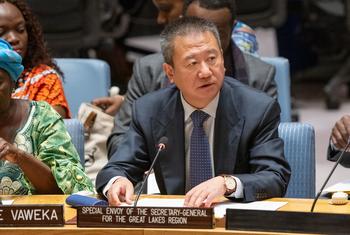 Специальный посланник по региону Великих озер Хуан Ся в Совете Безопасности.