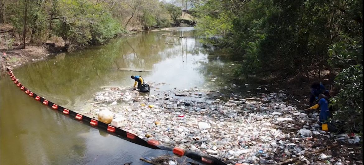 UNDP از پروژه ای برای جمع آوری زباله های پلاستیکی از رودخانه Maraval، ترینیداد حمایت می کند