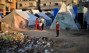 Unsanitary conditions in shelters and other areas are directly contributing to the humanitarian crisis in Gaza.