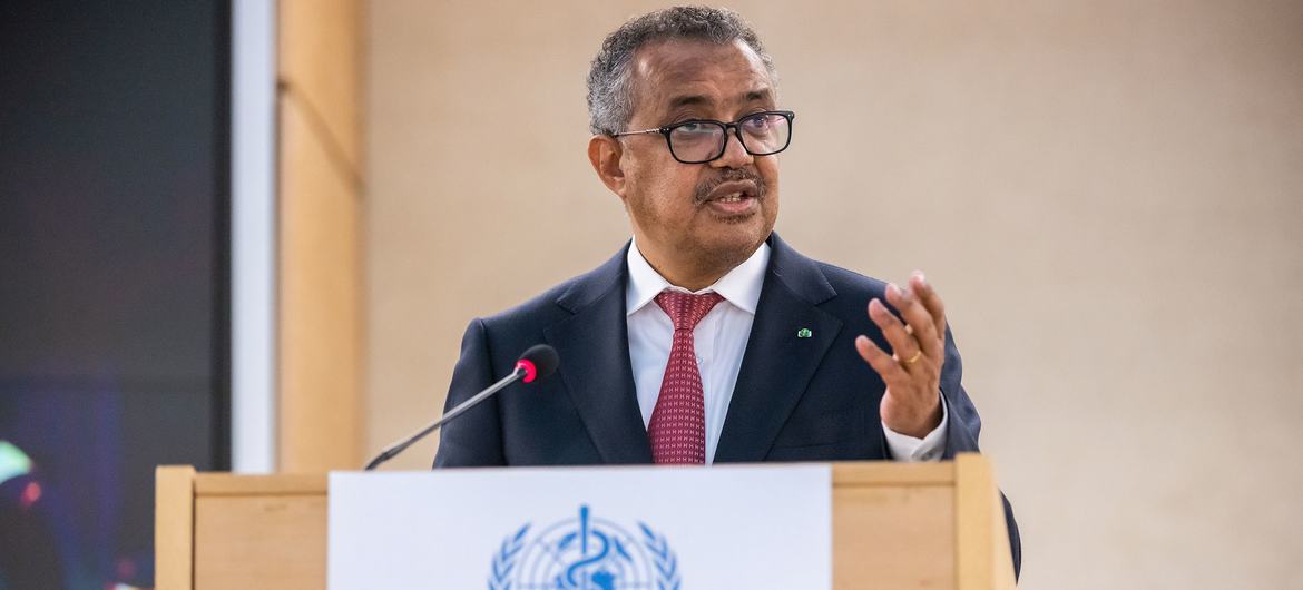 File photo of Tedros Adhanom Ghebreyesus, Director-General of the World Health Organization (WHO).