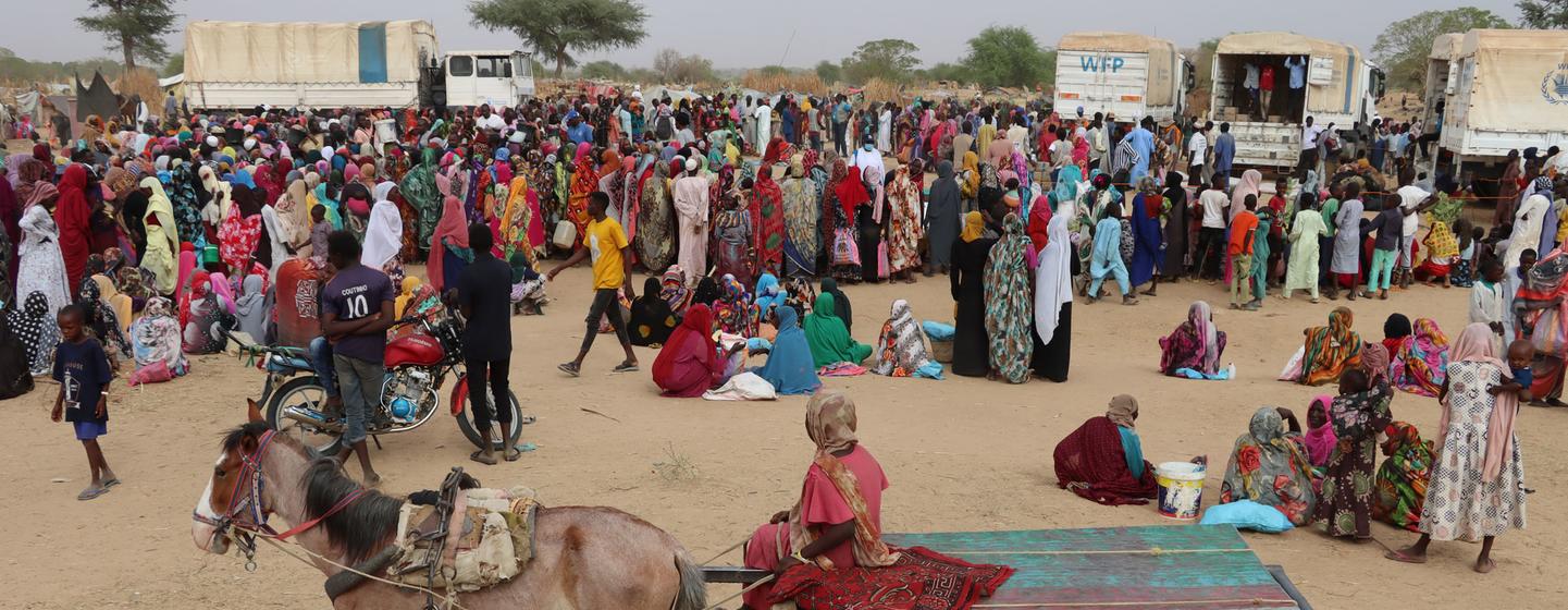 Des réfugiés soudanais arrivent au Tchad.