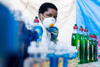 Martha Maocha runs a manufacturing company which started making hand sanitizing gel during the pandemic. It's sectors like this, reliant on essential workers, that are highlighted in today's ILO report.