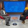 Mhandisi Mwanaisha Ulenge, Mbunge wa Jamhuri ya Muungano ya Tanzania na Mjumbe wa Bunge la Dunia akihojiwa na Anold Kayanda katika Makao Makuu ya Umoja wa Mataifa jijini New York, Marekani. (20 Julai 2023)
