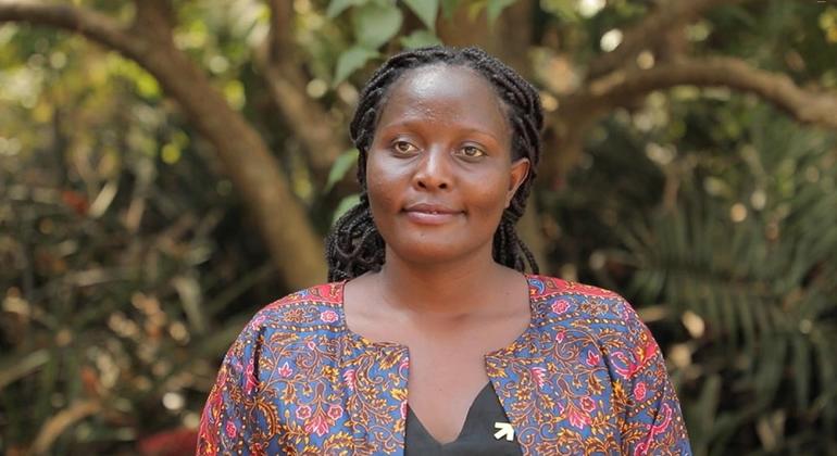 Martha Wanza kutoka YWCA nchini Kenya akizungumza na Idhaa ya kiswahili ya UN huko Kigali Rwanda kando ya mkutano kuhusu wanawake.