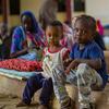 The conflict in Sudan has displaced thousands of children and their families (file).