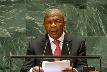 O presidente João Manuel Gonçalves Lourenço de Angola discursa no debate geral da 79.ª sessão da Assembleia Geral
