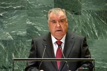 Президент Таджикистана Эмомали Рахмон на Генассамблее.
