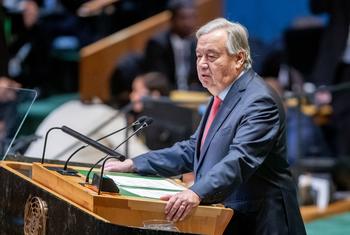 اقوام متحدہ کے سیکرٹری جنرل انتونیو گوتیرش (فائل فوٹو)۔