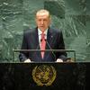 तुर्कीये के राष्ट्रपति रैसेप तैय्यप अरदोगान, यूएन महासभा की वार्षिक जनरल डिबेट को सम्बोधित करते हुए (24 सितम्बर 2024).