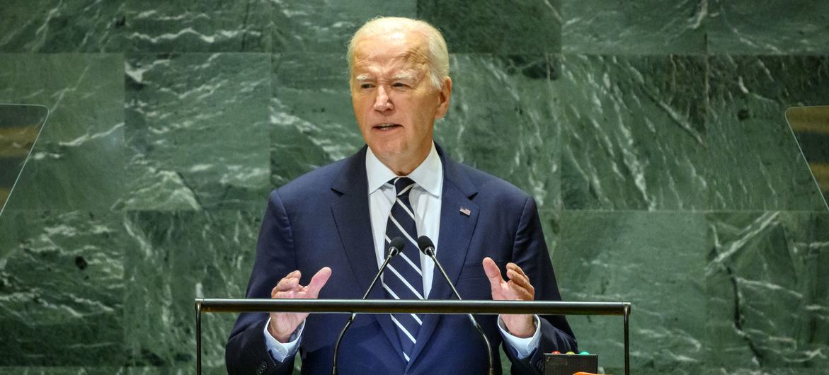 US President Joseph Biden addresses the general debate of the General Assembly’s 79th session.