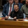 Президент Украины Владимир Зеленский выступил в Совете Безопасности ООН.