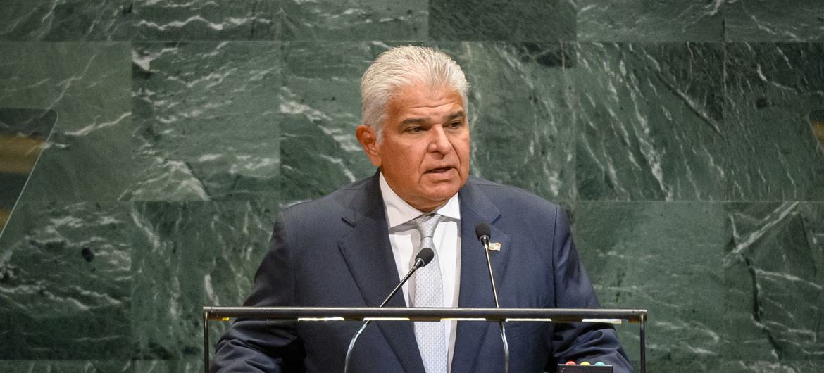 President José Raúl Mulino Quintero of Panama addresses the general debate of the General Assembly's eightieth session.