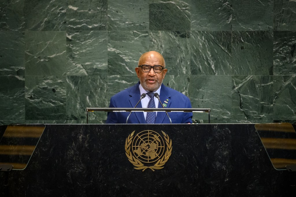Rais wa Comoro Azali Assoumani akihutubia Mjadala Mkuu wa Umoja wa Mataifa  UNGA80