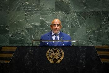 Rais wa Comoro Azali Assoumani akihutubia Mjadala Mkuu wa Umoja wa Mataifa  UNGA80