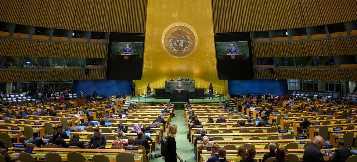 King Felipe VI of Spain addresses the general debate of the General Assembly's eightieth session.