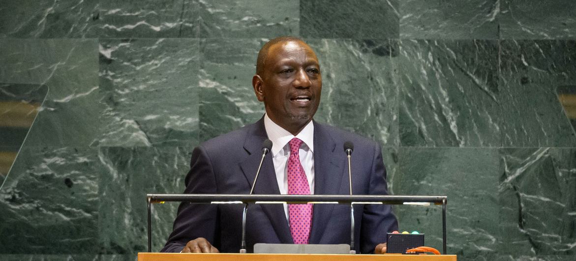 President William Samoei Ruto of Kenya addresses the general debate of the General Assembly’s eightieth session. President William Samoei Ruto of Kenya addresses the general debate of the General Assembly’s eightieth session.