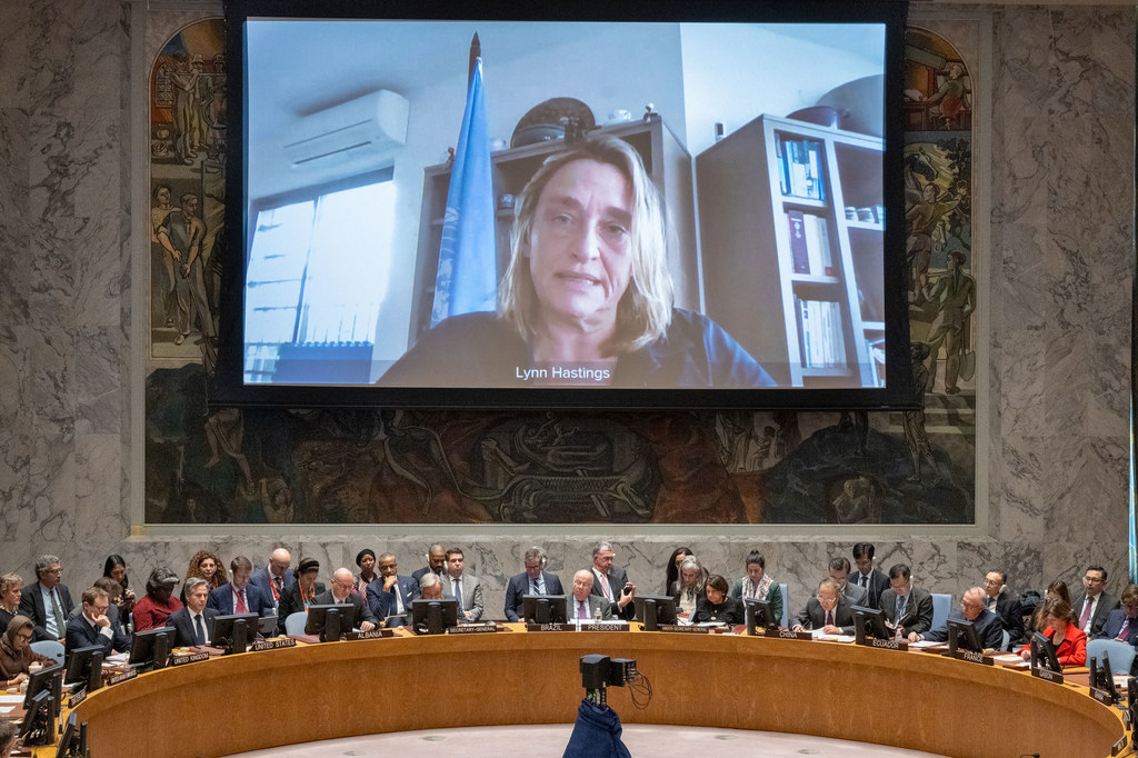 Le Conseil de sécurité écoute un exposé de Lynn Hastings, Coordonnatrice résidente des Nations Unies pour le Territoire palestinien occupé.