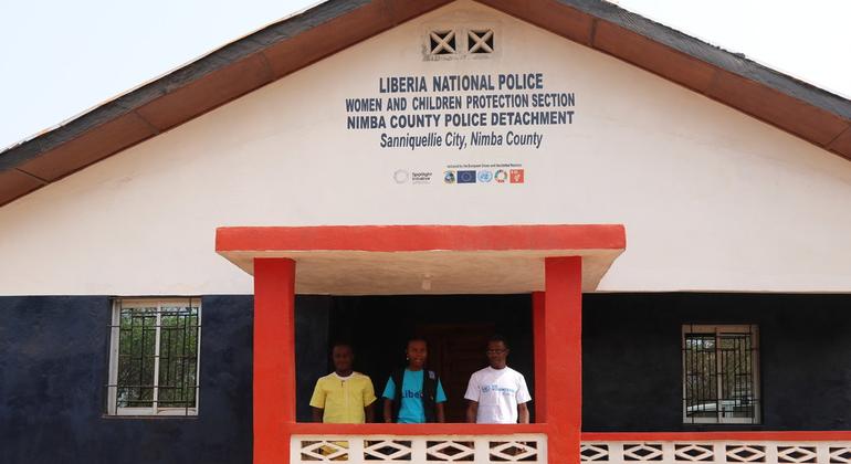 The newly renovated and equipped Women and Children's Protection Centre at Sanniquille Police Station. 