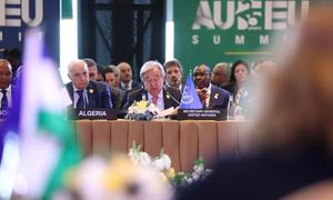  UN Secretary-General António Guterres addresses the African Union, European Union summit in Angola.
