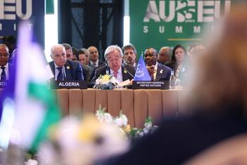  UN Secretary-General António Guterres addresses the African Union, European Union summit in Angola.