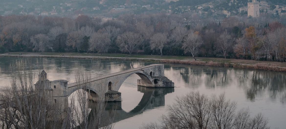 Aviñón en el sur de Francia