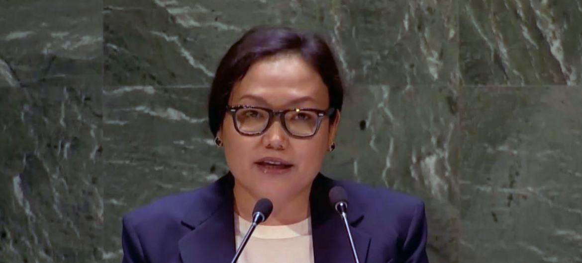 Постоянный представитель Кыргызской Республики при ООН Аида Касымалиева.
