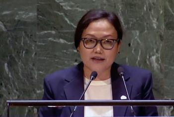 Постоянный представитель Кыргызской Республики при ООН Аида Касымалиева.