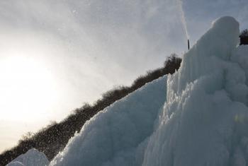 В течение первой зимы ледник в кыргызском ауле разросся до более чем 70 тысяч кубических метров льда. 