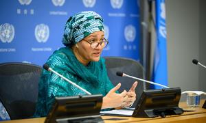 Deputy Secretary-General Amina Mohammed briefs reporters on her recent trip to Afghanistan.