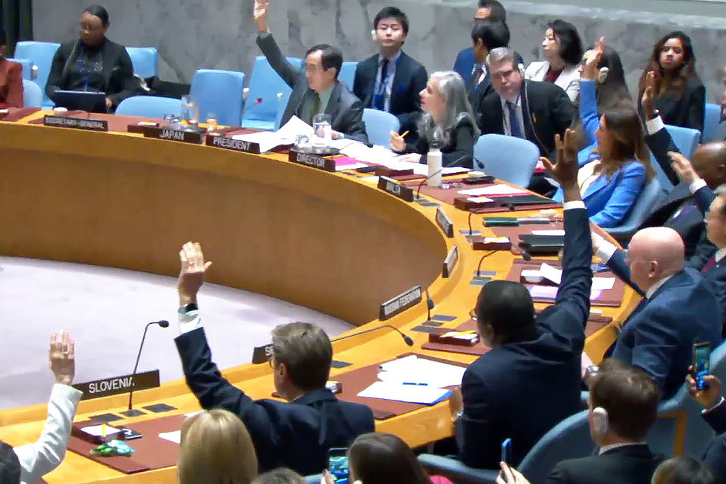 UN Security Council votes on resolution demanding an immediate ceasefire in Gaza for the month of Ramadan.