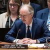 Geir Pedersen, Mjumbe Maalum wa Katibu Mkuu wa Umoja wa Mataifa kwa Syria, akitoa taarifa leo mbele ya Baraza la Usalama la Umoja wa mataifa.