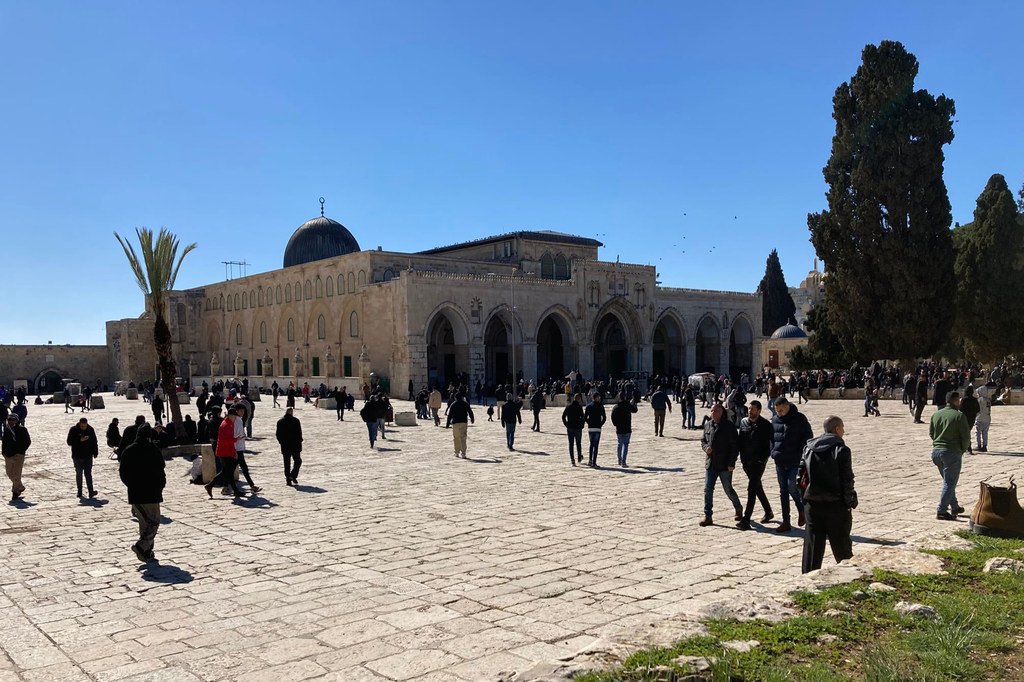 耶路撒冷的阿克萨清真寺。